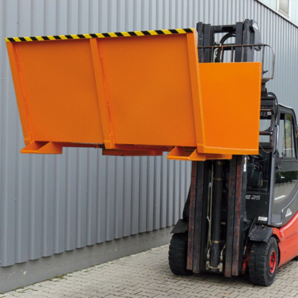 N° de l'image du produit 6 : Eichinger® Plate-forme de collecte de bois long avec rampes latérales, 500 kg galvanisé à chaud