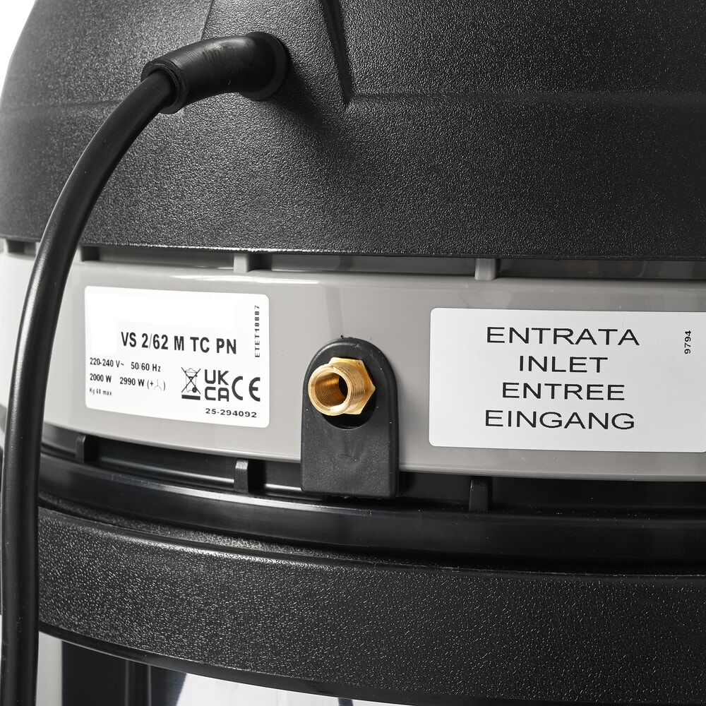 N° de l'image du produit 7 : Steinbock® aspirateur industriel pour poussières, VS 2/62 M TC PN, classe M, puissance max. 2 400 W, capacité 62 l, acier inoxydable