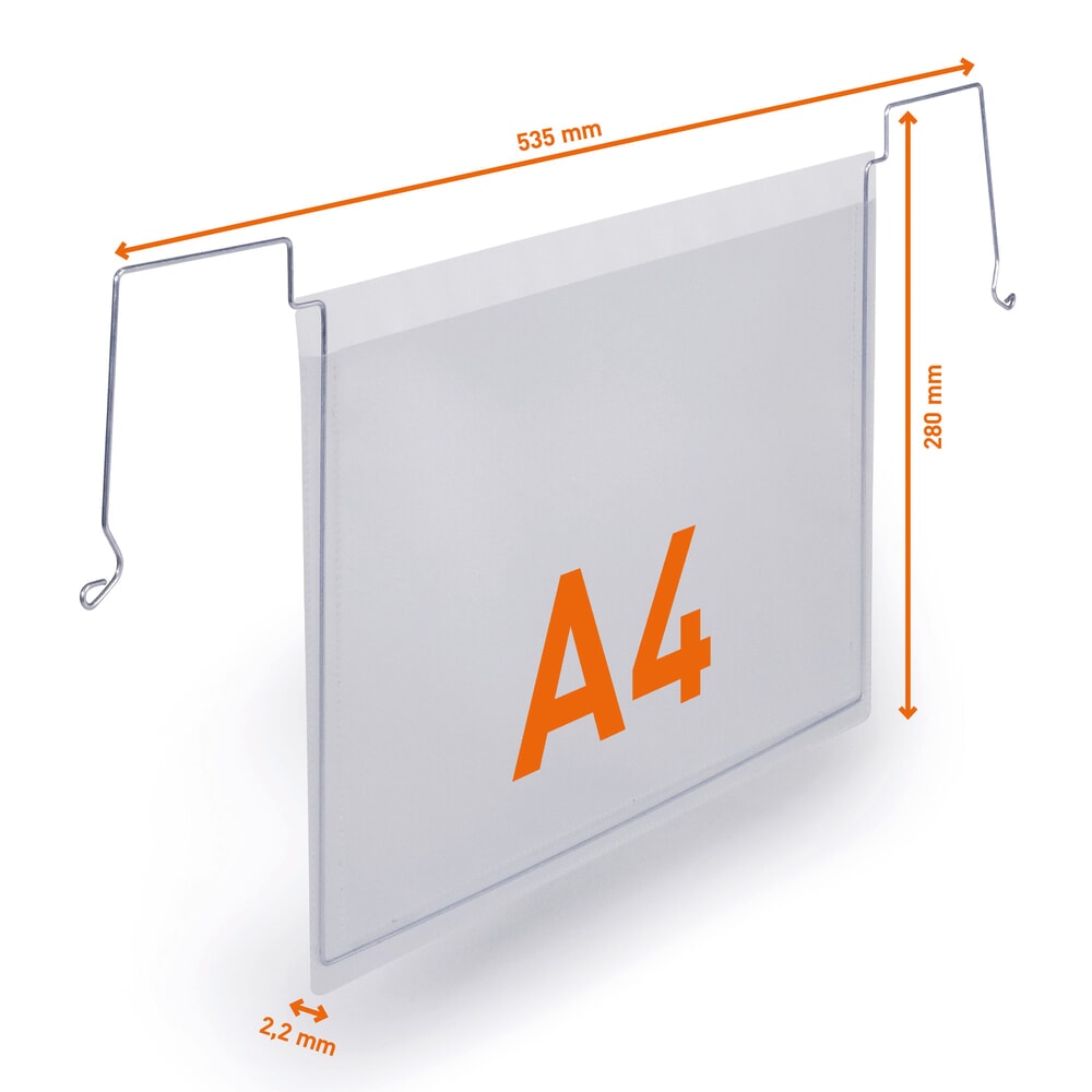 Productafbeelding nr. 5: DURABLE documentenmap met draadbeugels, A4 liggend, open