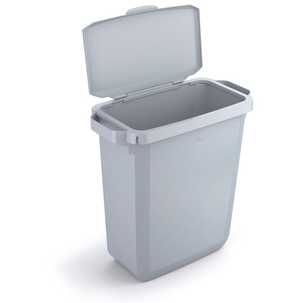 Illustration du produit: DURABLE Poubelle DURABIN® pour intérieur, volume 60 l, avec couvercle basculant et rabattable, gris