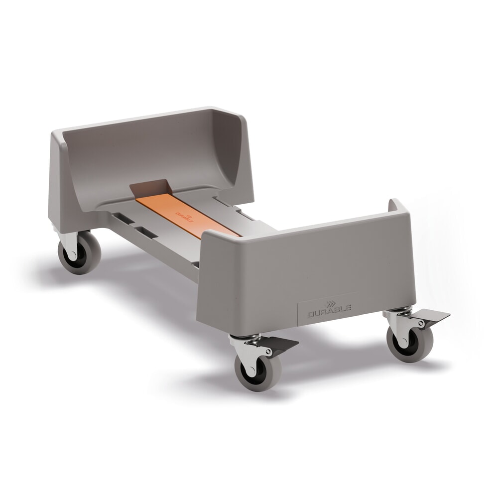 Illustration du produit: DURABLE Chariot pour poubelle DURABIN®, volume 60 l, en polypropylène recyclé, gris