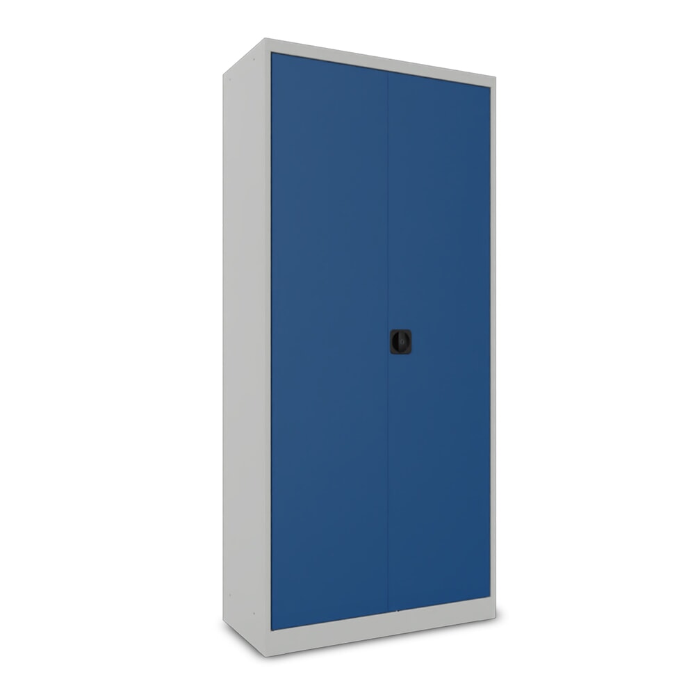 Productafbeelding nr. 2: Steinbock® draaideurkast met verzinkte legborden, hxbxd 1.950 x 890 x 415 mm, lichtgrijs/gentiaanblauw