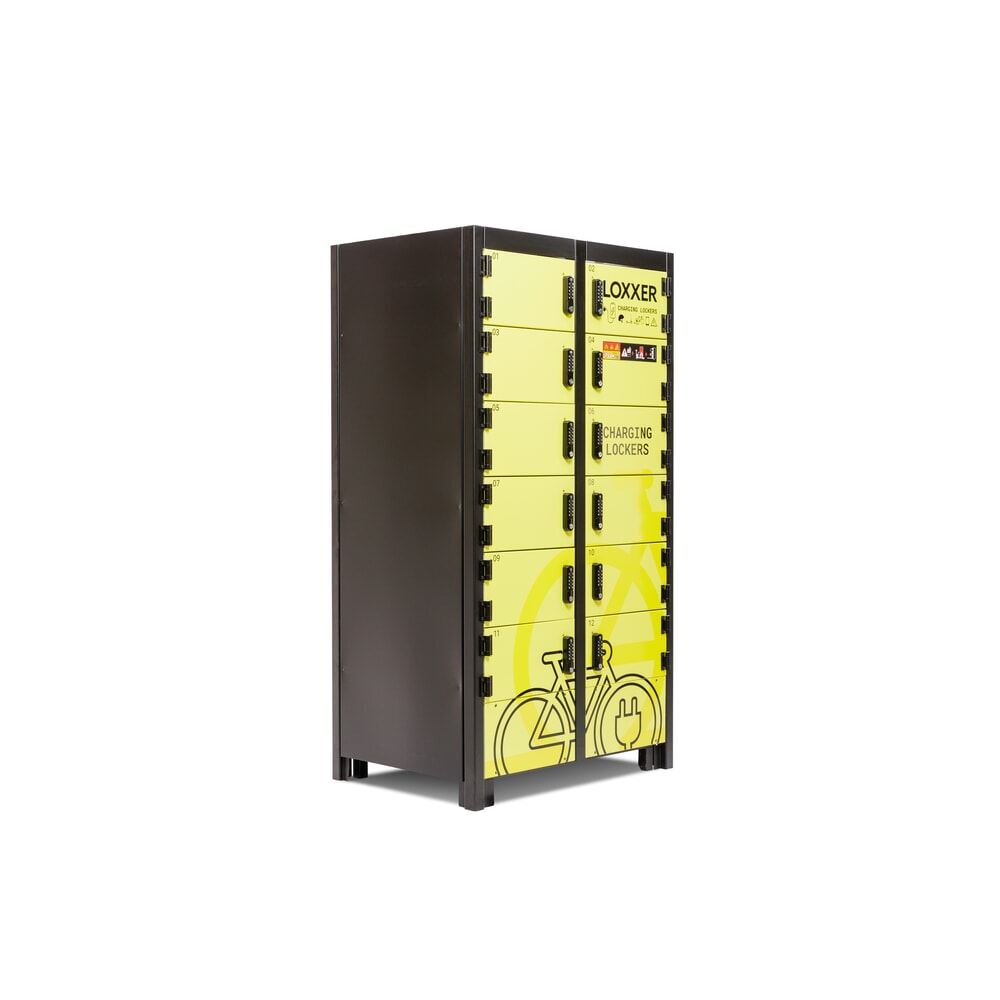 Illustration du produit: Patreco Armoire de sécurité pour batteries Loxxer, pour batteries de vélos et de scooters, avec 12 compartiments