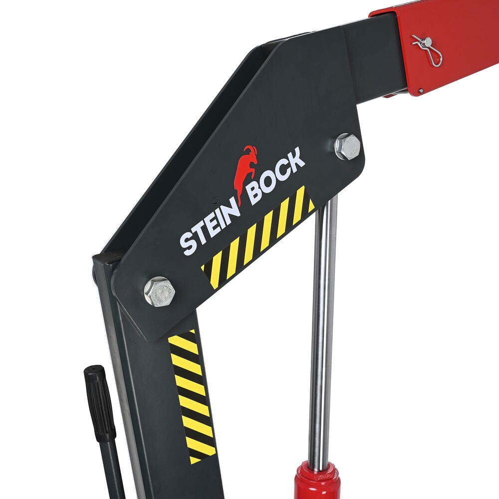 N° de l'image du produit 9 : Steinbock® Palan d’atelier avec châssis écarté et levée rapide, rabattable, capacité de charge 1 500-2 000 kg