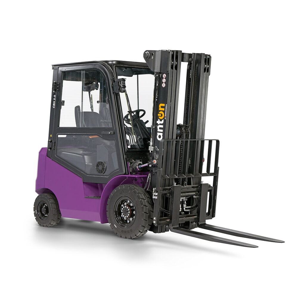 Productafbeelding nr. 8: AntOn by Jungheinrich elektrische heftruck CBH 2.0 met drievoudige telescoop hefmast, hefhoogte 4800 mm, draagvermogen 2000 kg, weerbeschermingscabine Comfort, incl. inbouwlader