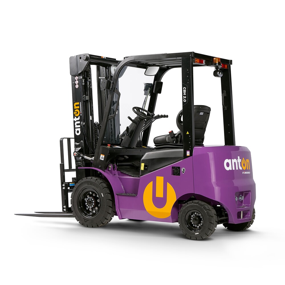 Productafbeelding nr. 5: AntOn by Jungheinrich elektrische heftruck CBH 2.0 met drievoudige telescoop hefmast, hefhoogte 4800 mm, draagvermogen 2000 kg, weerbeschermingscabine Eco, incl. inbouwlader
