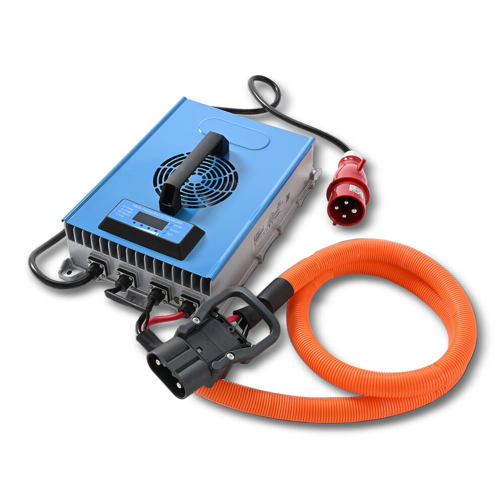 Productafbeelding nr. 1: Externe lader D400, 80 V, 60 A, CEE rood 32A, 4-pins - 3P+E voor AntOn by Jungheinrich elektrische heftruck CBH 2.0