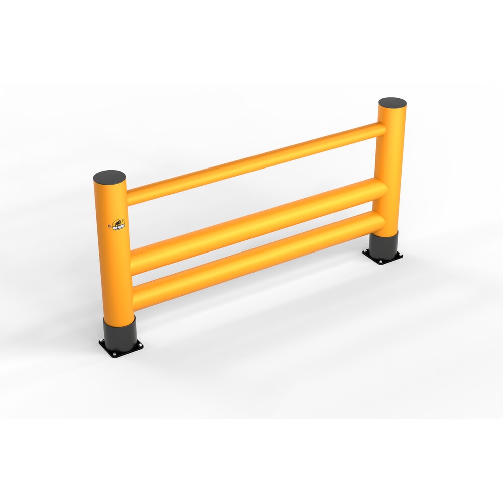Product afbeelding: A.M.P.E.R.E. Aanrijbeveiligingshekwerk Rack Mammut®, handlijst dubbele ligger, lengte 2,00 m