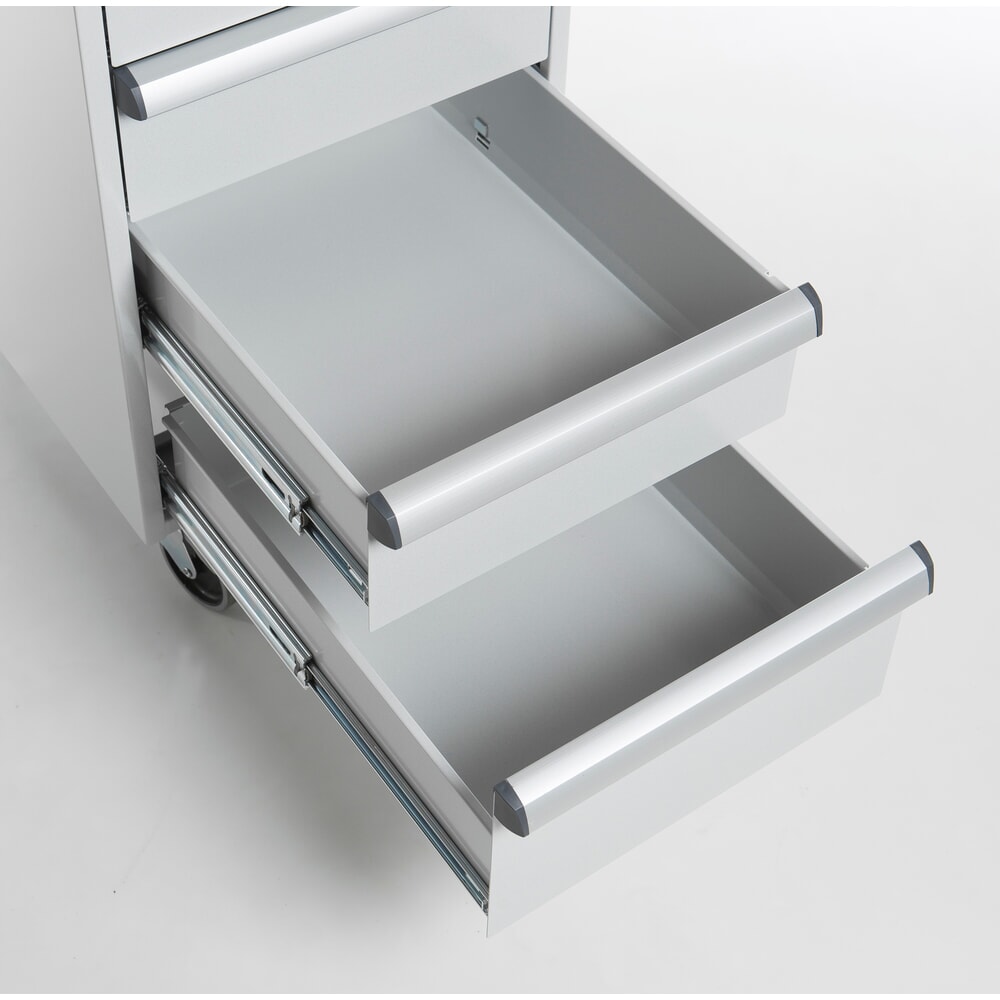 N° de l'image du produit 3 : Bloc-tiroirs TRESTON 45/56-2 standard, ESD, H x l x P 700 x 450 x 520 mm, tiroirs : 2x 100 mm, 2x 150 mm, avec roulettes