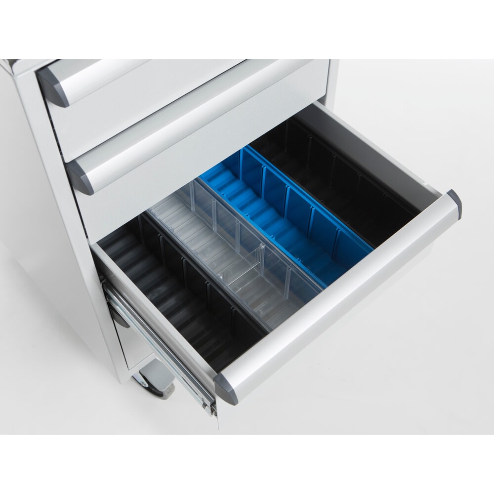 N° de l'image du produit 4 : Bloc-tiroirs TRESTON 45/56-2 standard, ESD, H x l x P 700 x 450 x 520 mm, tiroirs : 2x 100 mm, 2x 150 mm, avec roulettes