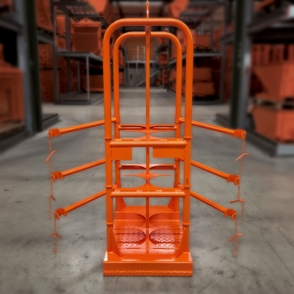 N° de l'image du produit 3 : Panier pour bouteilles de gaz Eichinger®, 4 bouteilles ø 250 mm, orangé pur