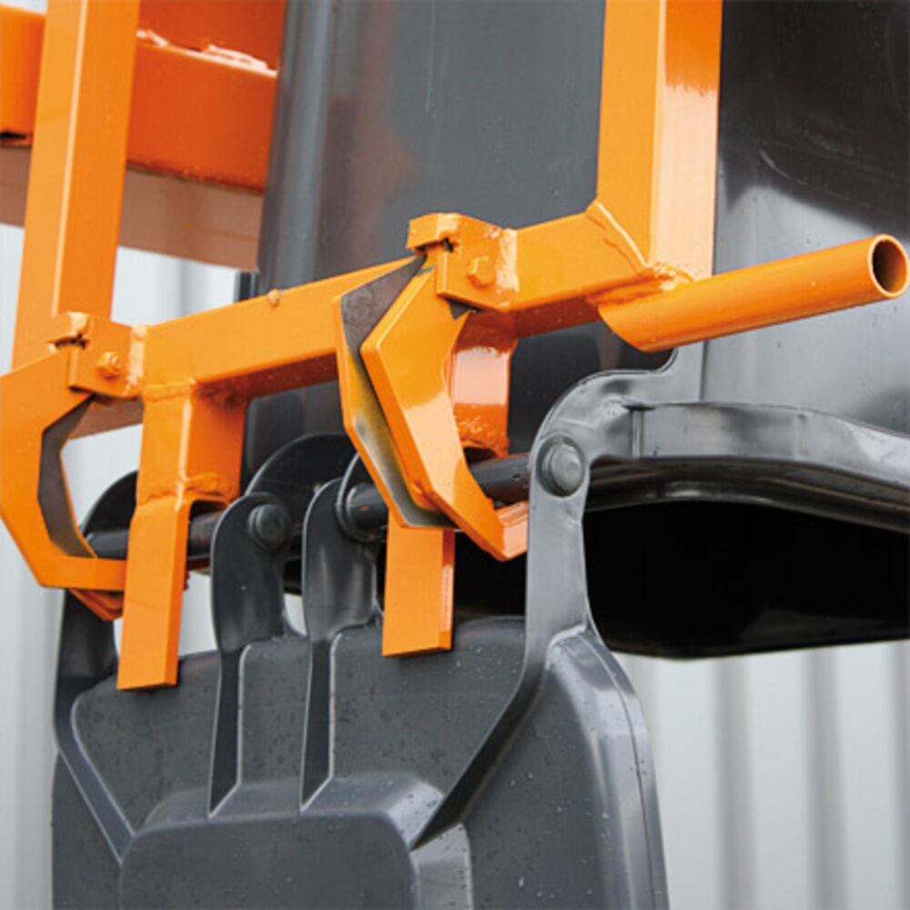 Productafbeelding nr. 4: Afvalbakkieper Eichinger® voor huishoudelijke afvalbakken, 600 kg, afvalbak van 80 of 120 liter zuiver oranje