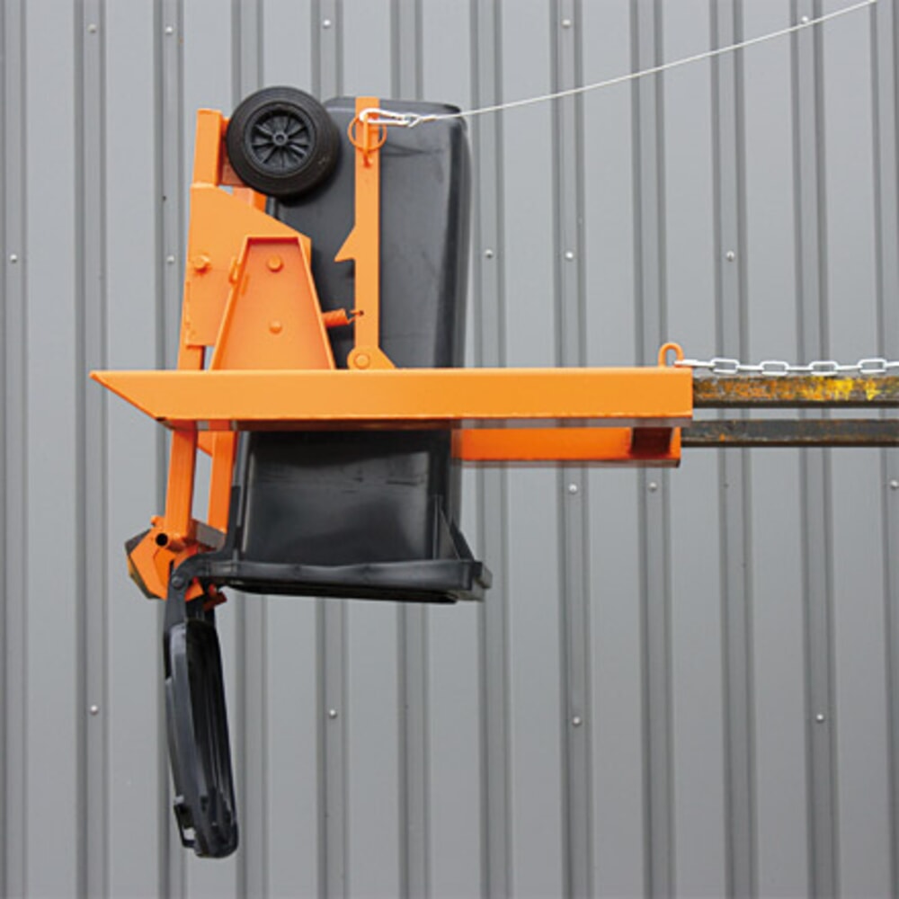 Productafbeelding nr. 5: Afvalbakkieper Eichinger® voor huishoudelijke afvalbakken, 600 kg, afvalbak van 80 of 120 liter zuiver oranje