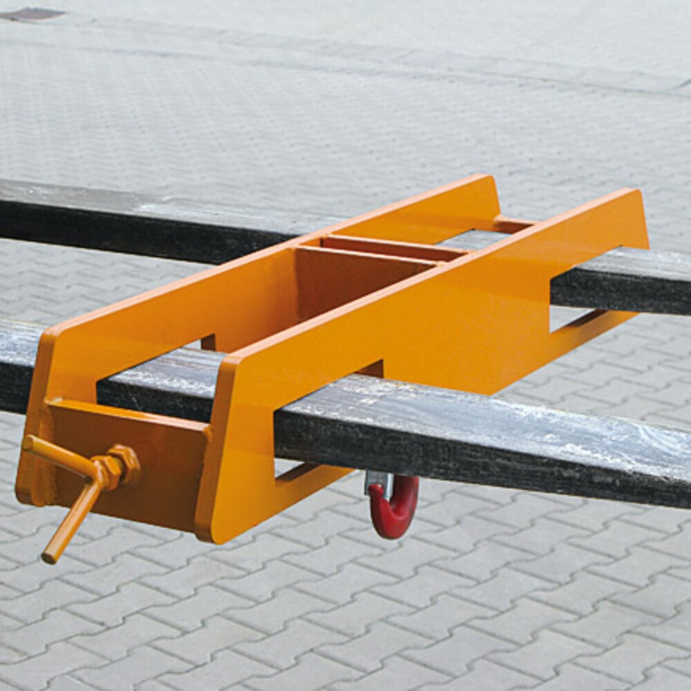 Productafbeelding nr. 4: Lasthaak Eichinger® heftruck opzetstuk over twee vorken, 2.500 kg, zuiver oranje