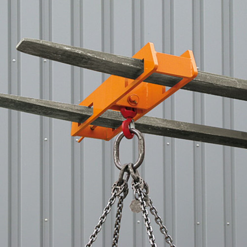 Productafbeelding nr. 5: Lasthaak Eichinger® heftruck opzetstuk over twee vorken, 2.500 kg, zuiver oranje
