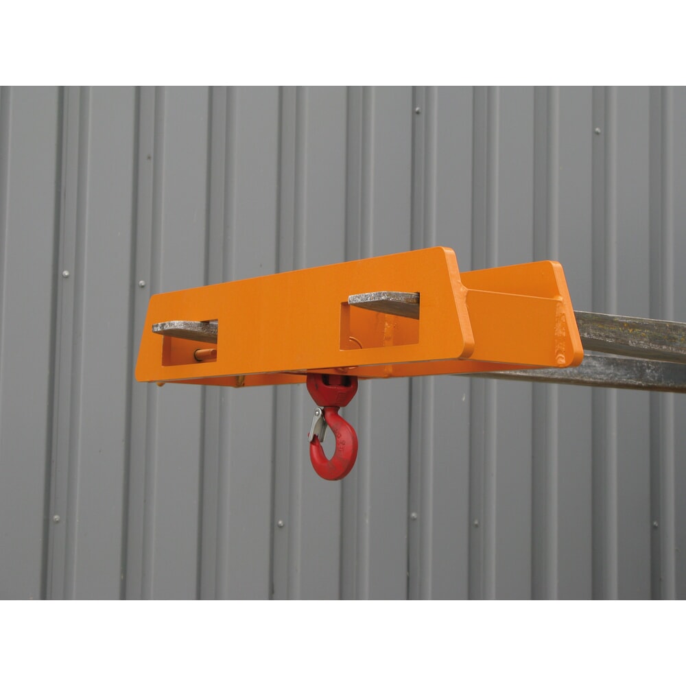 Productafbeelding nr. 6: Lasthaak Eichinger® heftruck opzetstuk over twee vorken, 2.500 kg, zuiver oranje