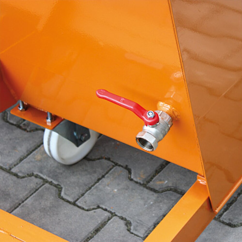 Productafbeelding nr. 2: Spanenkantelbak Eichinger® met zeefinzetstuk en aftapkraan, 1.000 kg, 300 liter, thermisch verzinkt