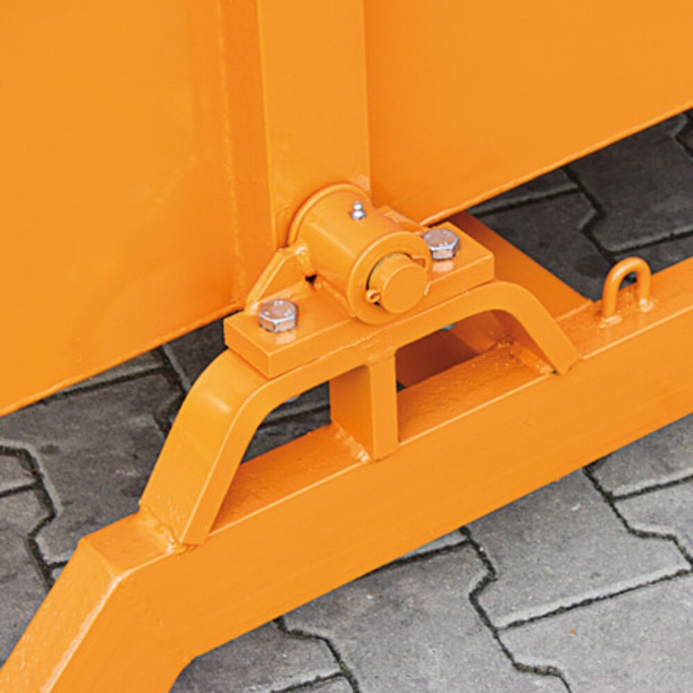 N° de l'image du produit 4 : Eichinger® Benne basculante extra large et massive, 2 500 kg, 4 000 litres, bleu gentiane
