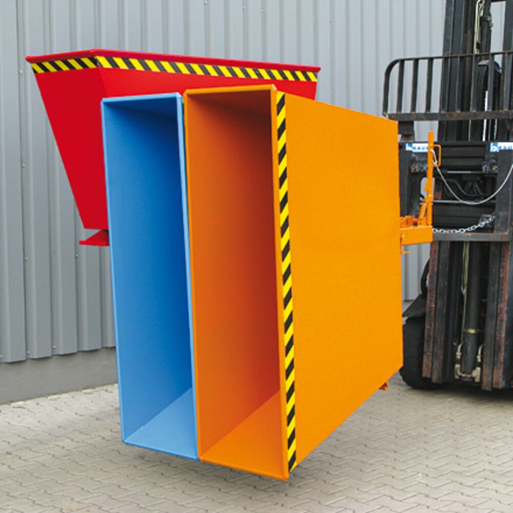 Productafbeelding nr. 3: Sorteersysteem kiepbak Eichinger® 2in1 of "3in1", 2x900 liter, zuiver oranje
