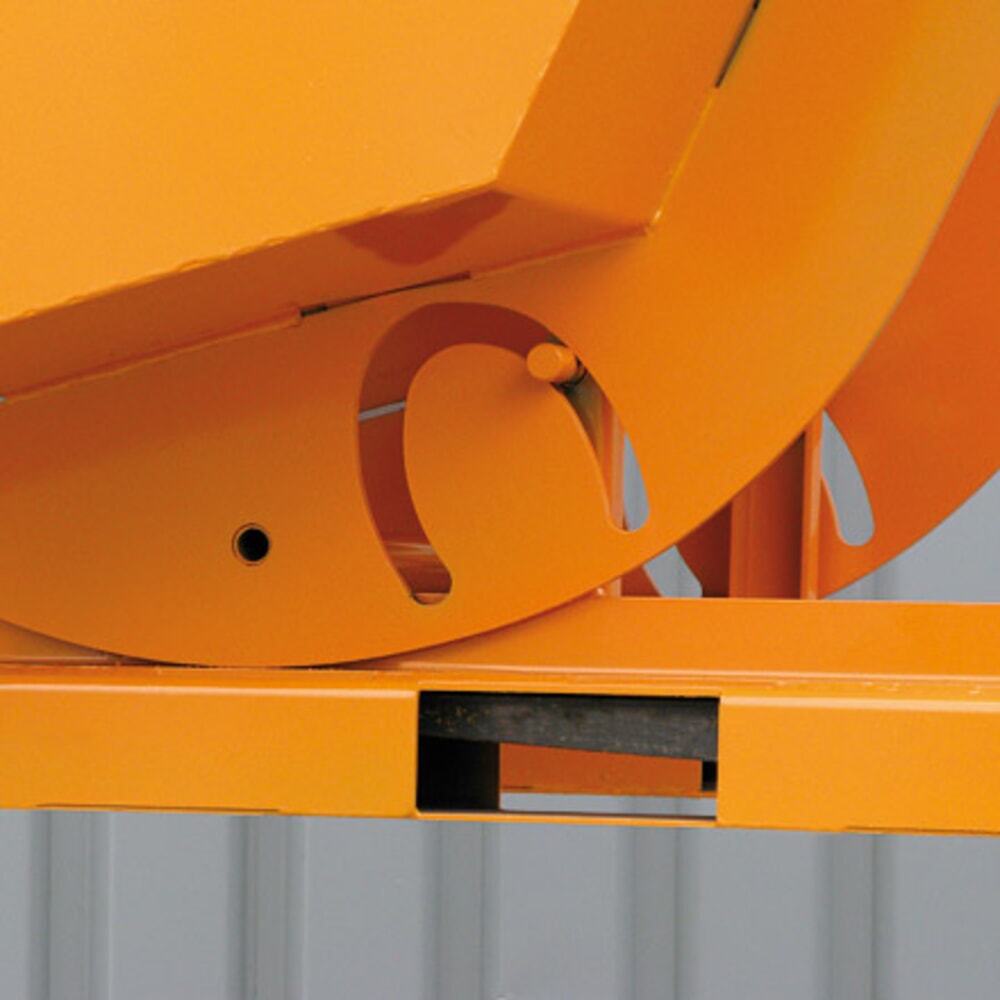 Productafbeelding nr. 5: Eichinger® zware last kiepcontainer in hoge uitvoering, haaks op en in de rijrichting kantelbaar, 1.500 kg, 1.250 liter, reinoranje