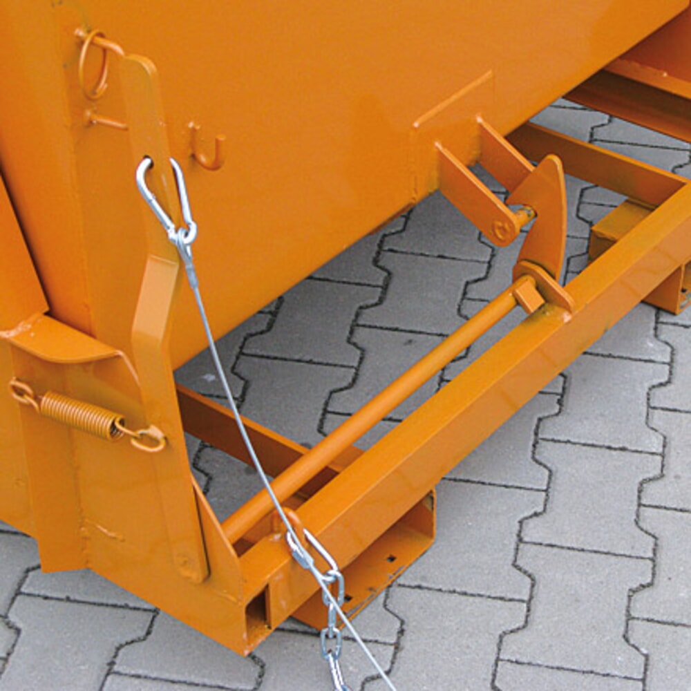 Productafbeelding nr. 3: Kiepcontainer Eichinger® met beschermde afrolsleuven, 1.000 kg, 300 liter, antracietgrijs