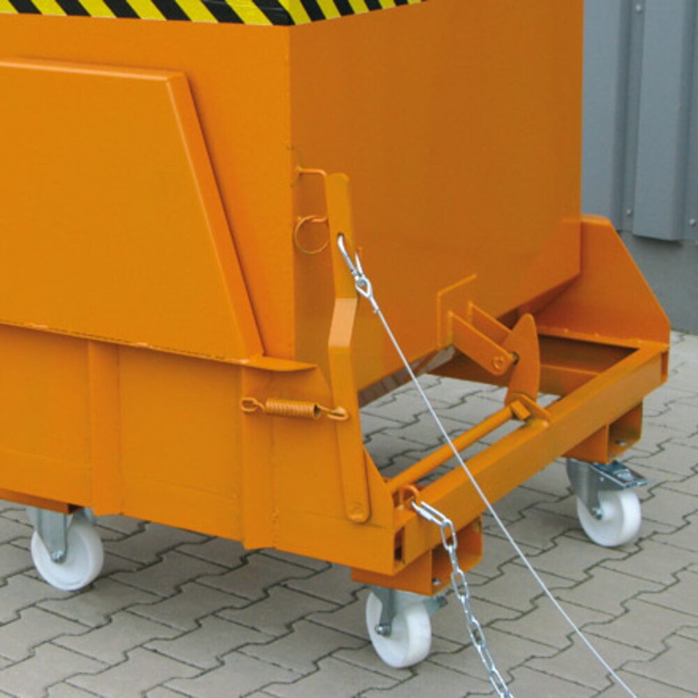 Productafbeelding nr. 5: Kiepcontainer Eichinger® met beschermde afrolsleuven, 1.000 kg, 300 liter, antracietgrijs
