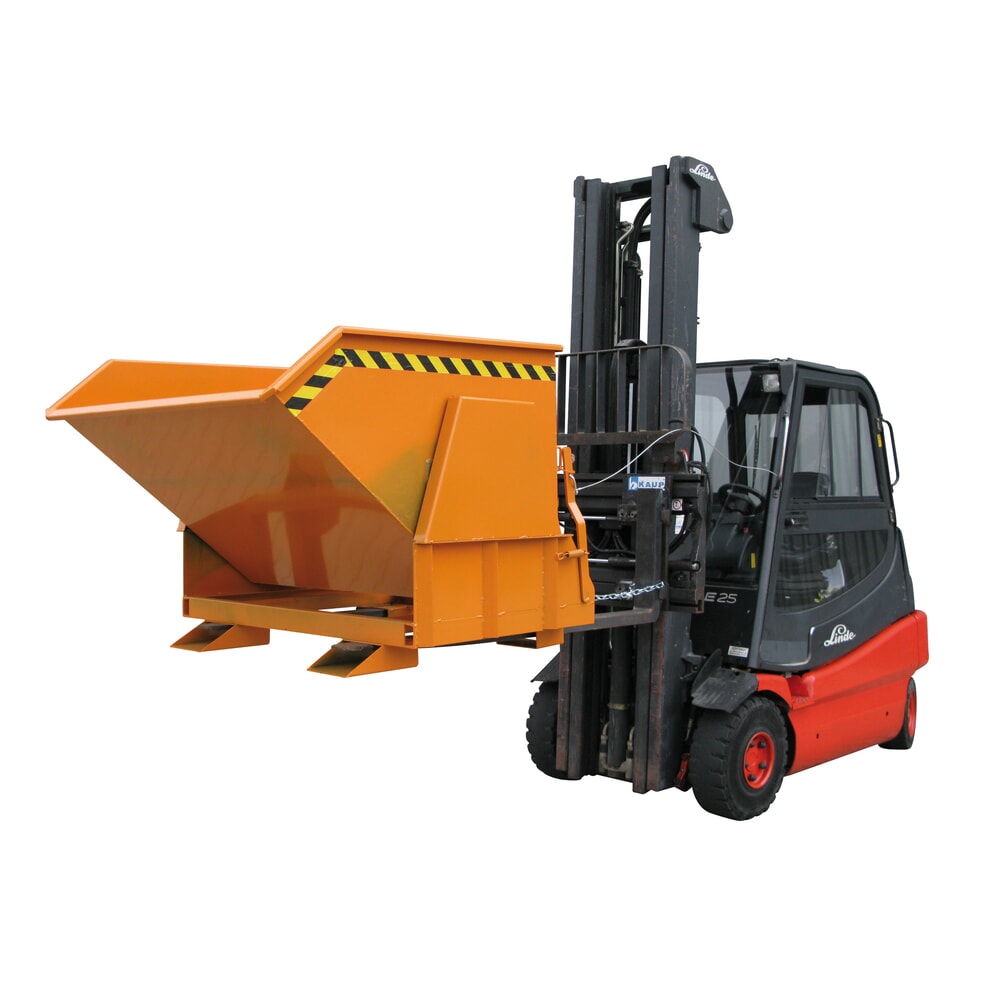 Productafbeelding nr. 6: Kiepcontainer Eichinger® met beschermde afrolsleuven, 1.000 kg, 300 liter, antracietgrijs