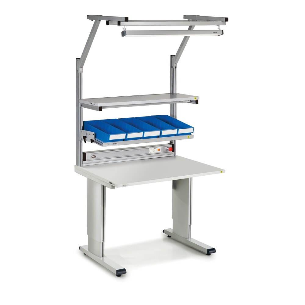 N° de l'image du produit 3 : Étagère ALH110 pour table de travail TRESTON WB, ESD, lxP 1 073 x 310 mm