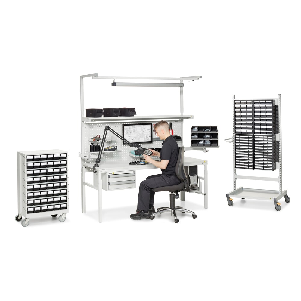 Productafbeelding nr. 4: Set zwenkwielen voor opbergsysteem TRESTON 2440/4840, ESD