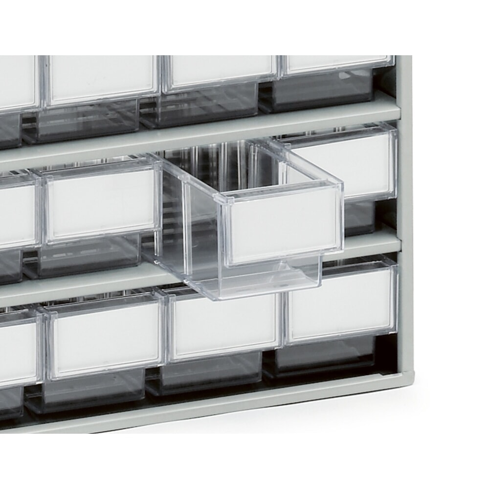 N° de l'image du produit 4 : Système de rangement à tiroirs, 16 tiroirs, profondeur 300 mm, transparent