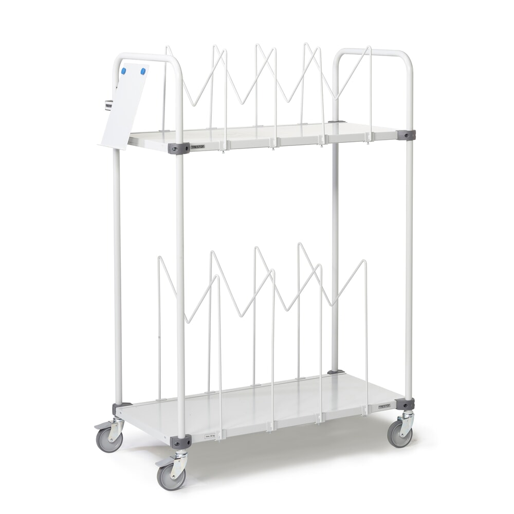 Illustration du produit: Chariot pour cartons TRESTON avec roulettes directrices, 2 niveaux, HxlxP 1 515 x 1 090 x 530 mm