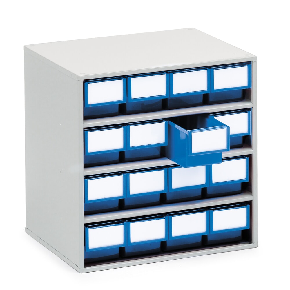 Product afbeelding: Ladekast, 16 laden, diepte 300 mm, blauw