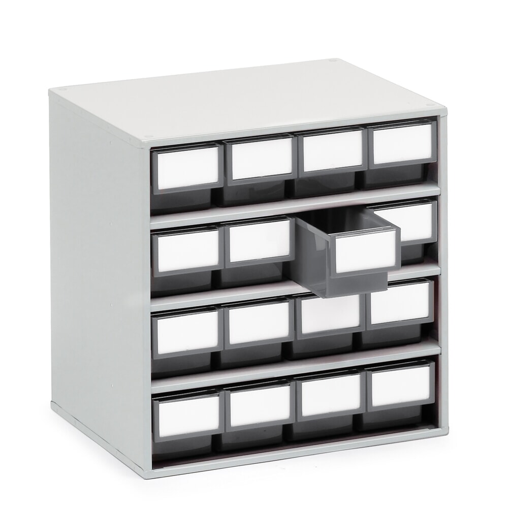 Illustration du produit: Système de rangement à tiroirs, 16 tiroirs, profondeur 300 mm, gris anthracite