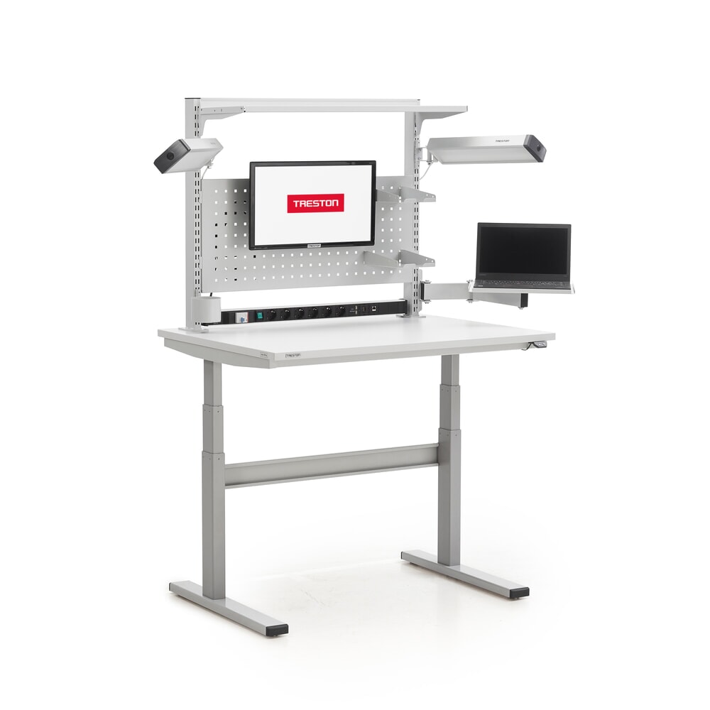Productafbeelding nr. 5: Displayhouder voor TRESTON TED werktafel, DV 7 kg, armlengte 2x 200 mm