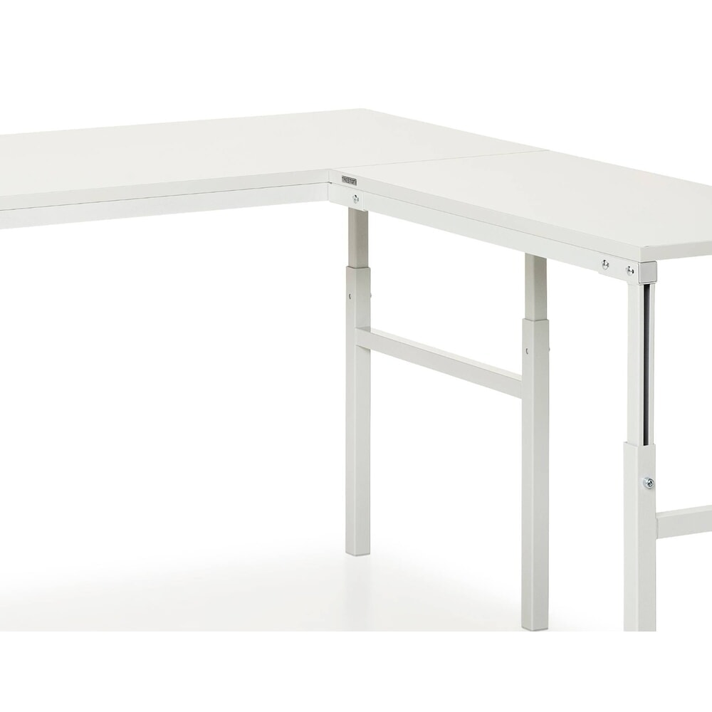 N° de l'image du produit 3 : Table d’angle d’appoint pour système de poste de travail, réglable en hauteur, capacité de charge 150 kg, l x P 1 000 x 500 mm