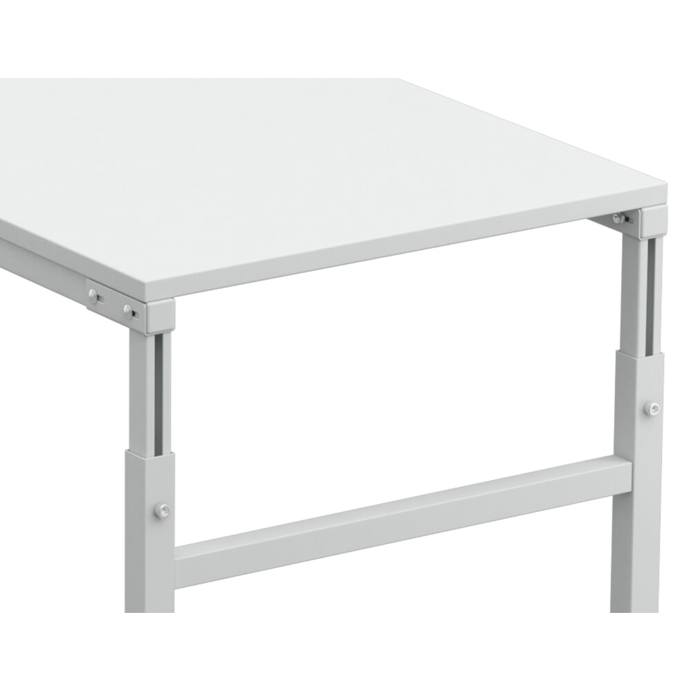 N° de l'image du produit 4 : Table d’angle d’appoint pour système de poste de travail, réglable en hauteur, capacité de charge 150 kg, l x P 1 000 x 500 mm