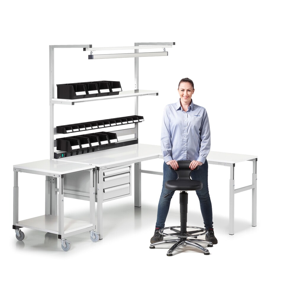 N° de l'image du produit 4 : Profilé à caisson BP pour table de travail TRESTON TPH, ESD, longueur 1 200 mm