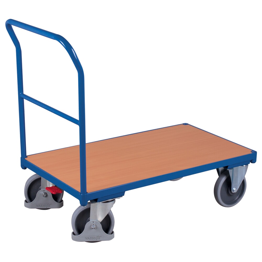 Product afbeelding: Wagen met duwbeugel, 1030x700mm, capaciteit 500 kg