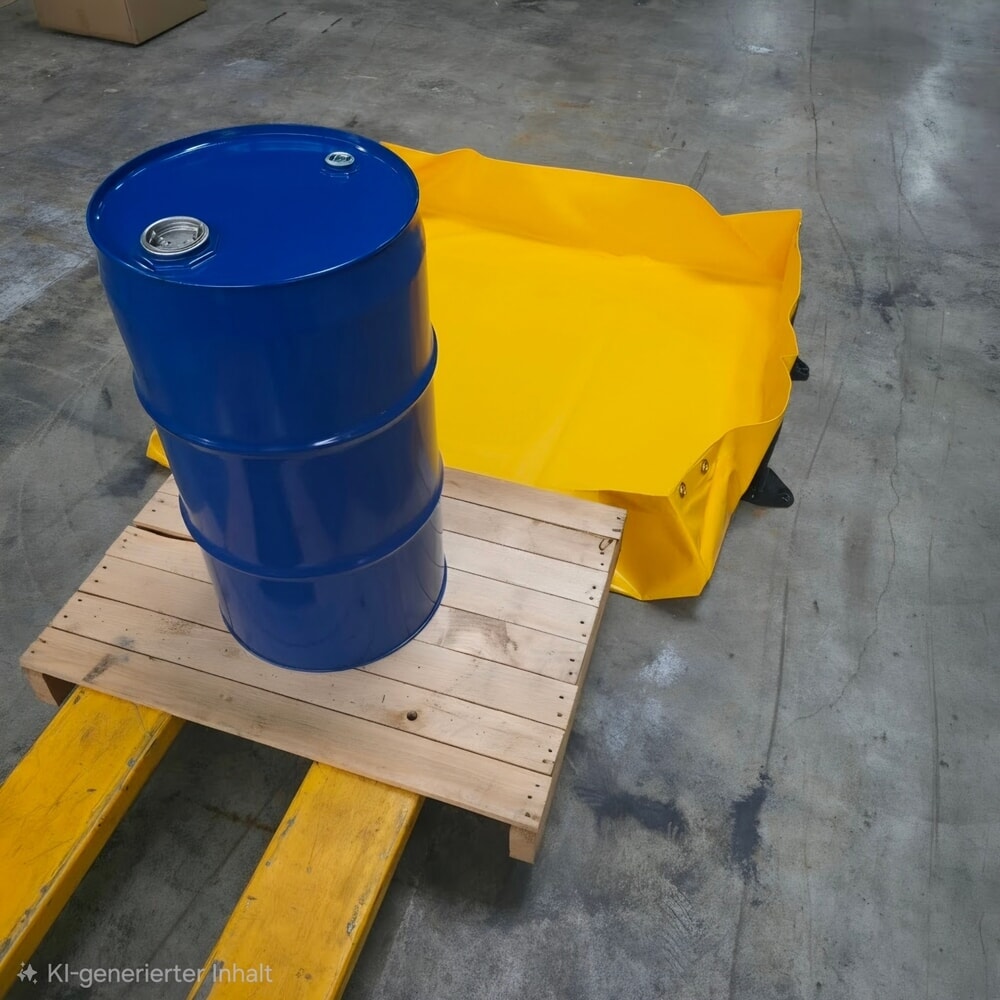 N° de l'image du produit 7 : Bac de rétention Light pliable Steinbock® en PVC, H x l x P 203 x 1 200 x 1 200 mm, Contenance 299 l