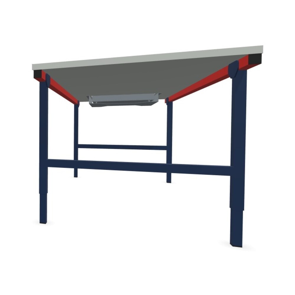Productafbeelding nr. 5: Rocholz handmatig in hoogte verstelbare paktafel SYSTEM 2000 met weegschaal tot 60 kg, niet ijkbaar, hxbxd 690-960 x 2000 x 920 mm