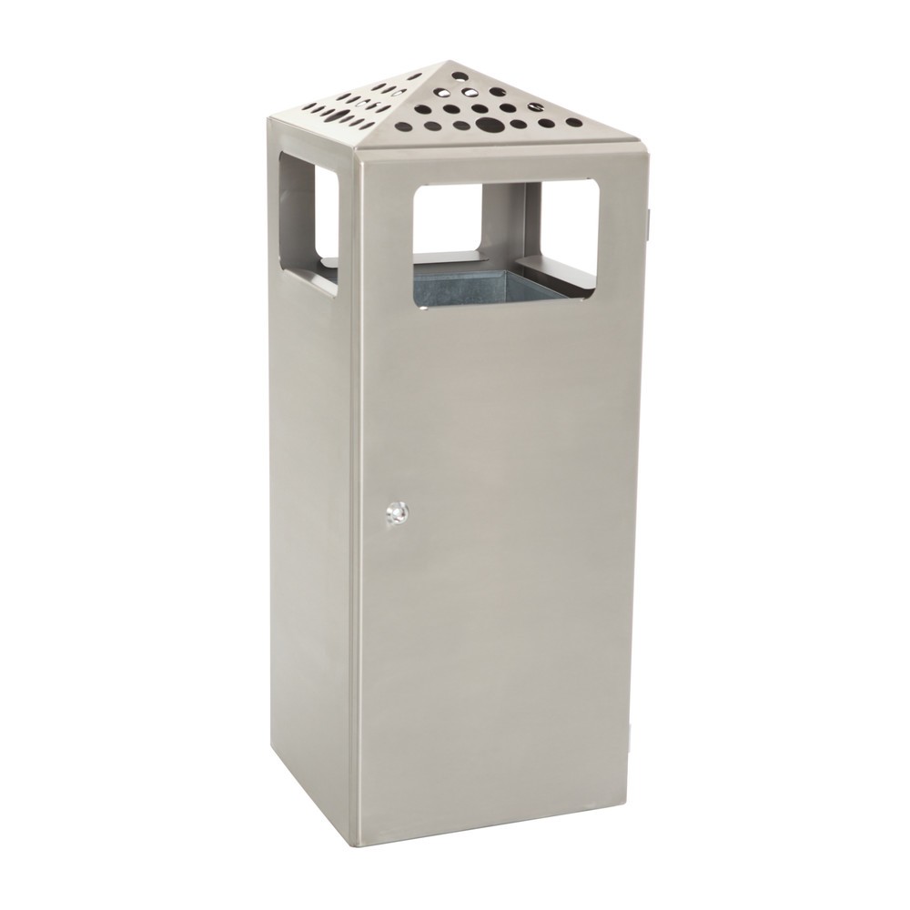 Produktabbildung Nr. 3: As-/afvalbakcombinatie Pyramide, vierkant, roestvrijstalen bak, 70 liter