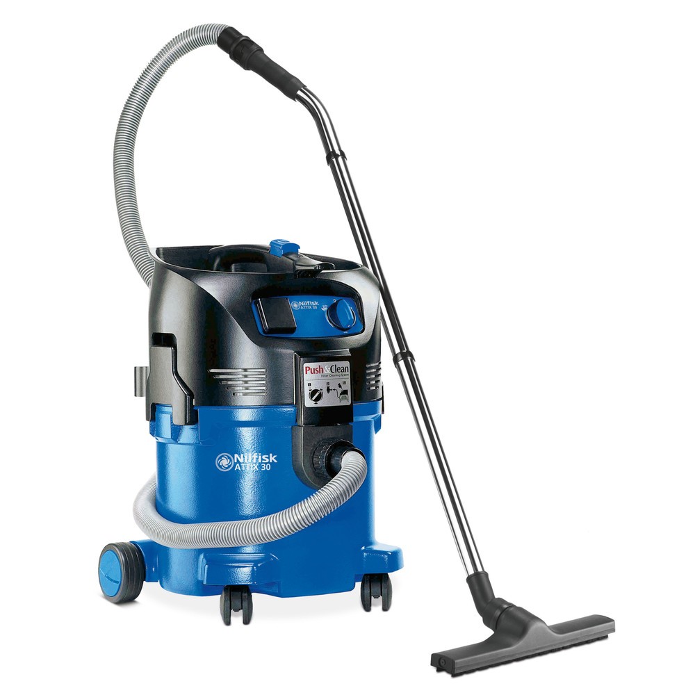 Illustration du produit: Aspirateur industriel eau/poussière Nilfisk® ATTIX 30-21 PC, 1 500 W, 30 l, prise électrique incluse avec mise en marche automatique