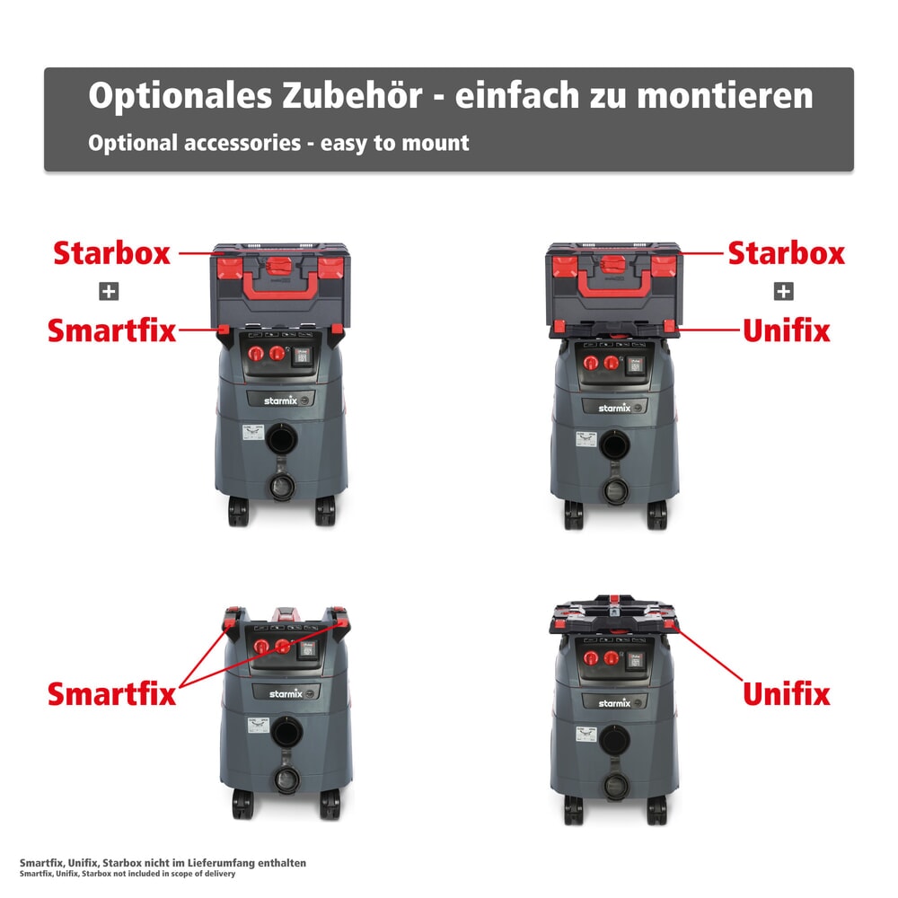 Produktabbildung Nr. 9: Aspirateur industriel starmix iPulse, classe de poussières M, 1 600 W, 35 l