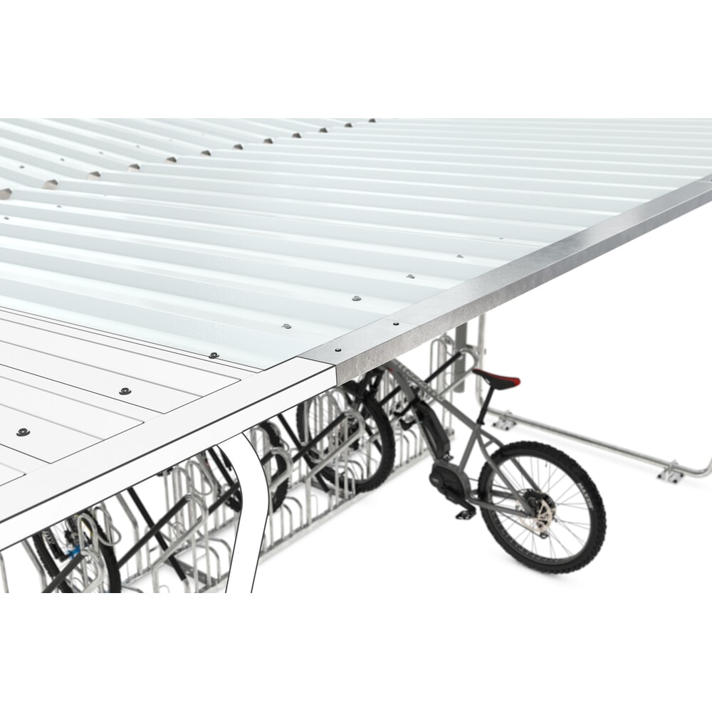 Produktabbildung Nr. 4: Canopy BASIC, 2 faces, travée auxiliaire, largeur 4.300 mm