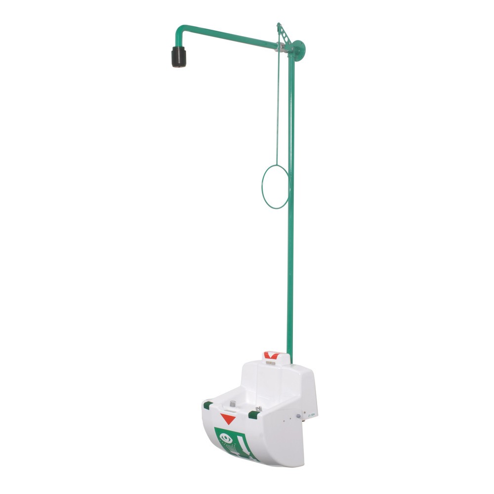 Produktabbildung Nr. 1: B-Safety ClassicLine Body Emergency Douche Oog/Gezicht Douchewastafel met afdekking Wandmontage