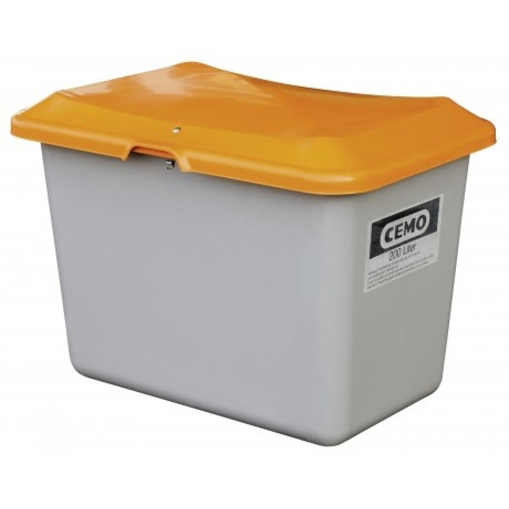 Produktabbildung Nr. 1: Bac à sel CEMO, gris/orange, 200 litres
