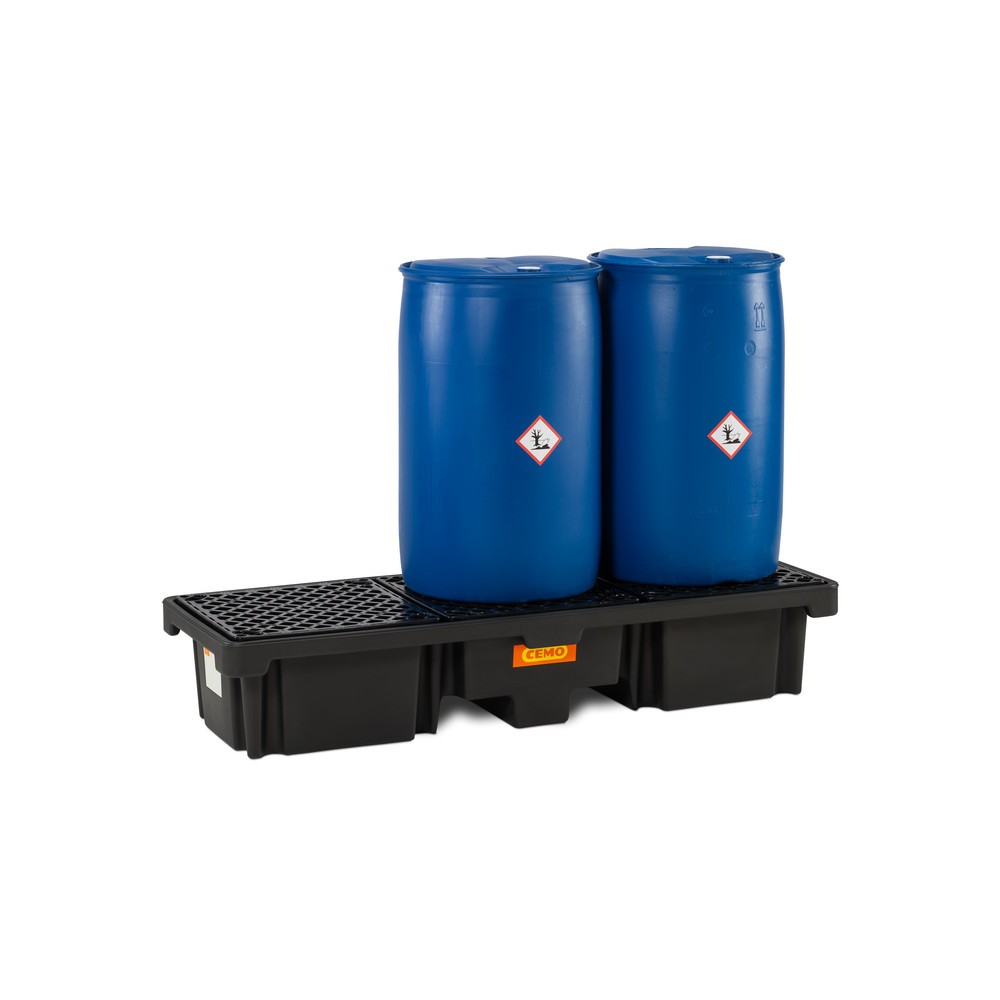 Produktabbildung Nr. 2: Bac de récupération de fûts CEMO 230/3, 3x 200 l, contenance 215 l