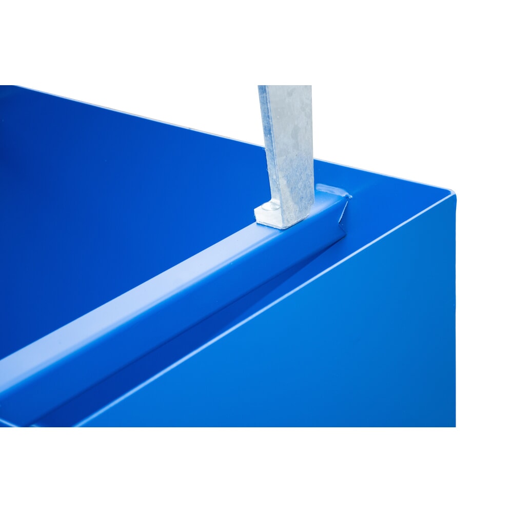 Produktabbildung Nr. 6: Bac de rétention Steinbock® en acier pour 1 cuve KTC/IBC, avec kit de remplissage, bleu