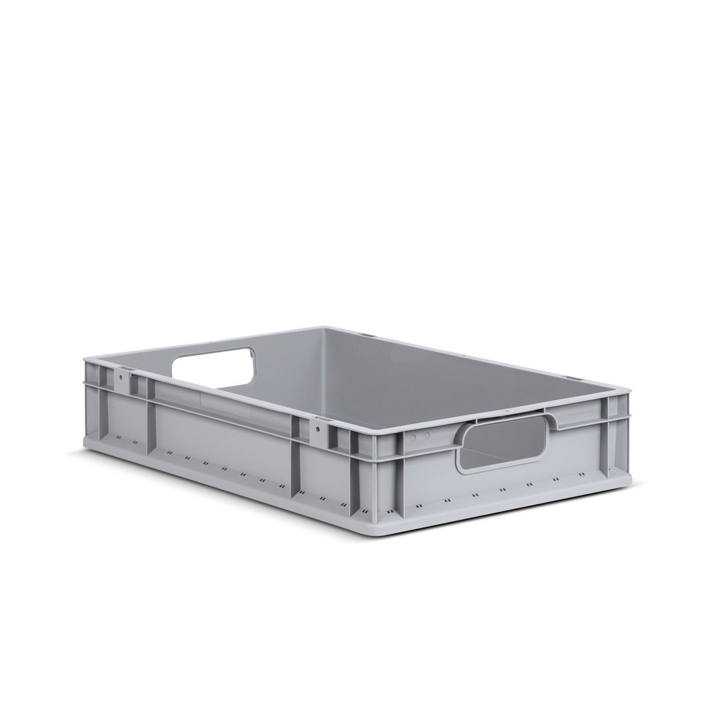 Produktabbildung Nr. 1: Bac empilable norme Europe, avec ouvertures grises en guise de poignées, 23 litres, 8 pces/UV
