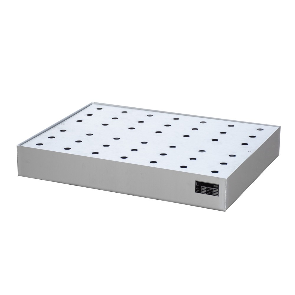 Produktabbildung Nr. 1: Bac pour petits bidons pour palettes Bauer® KGW-P 2/M V4A, acier inoxydable 1.4571